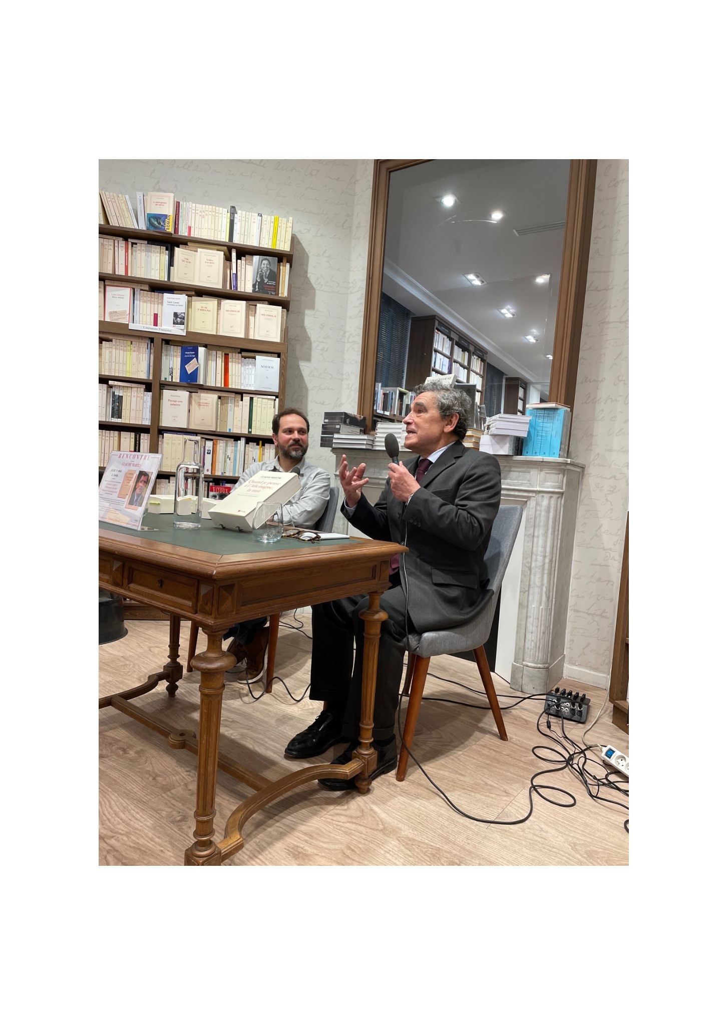 Claude Martin à la LIbrairie Gallimard, Paris, 11 mai 2023