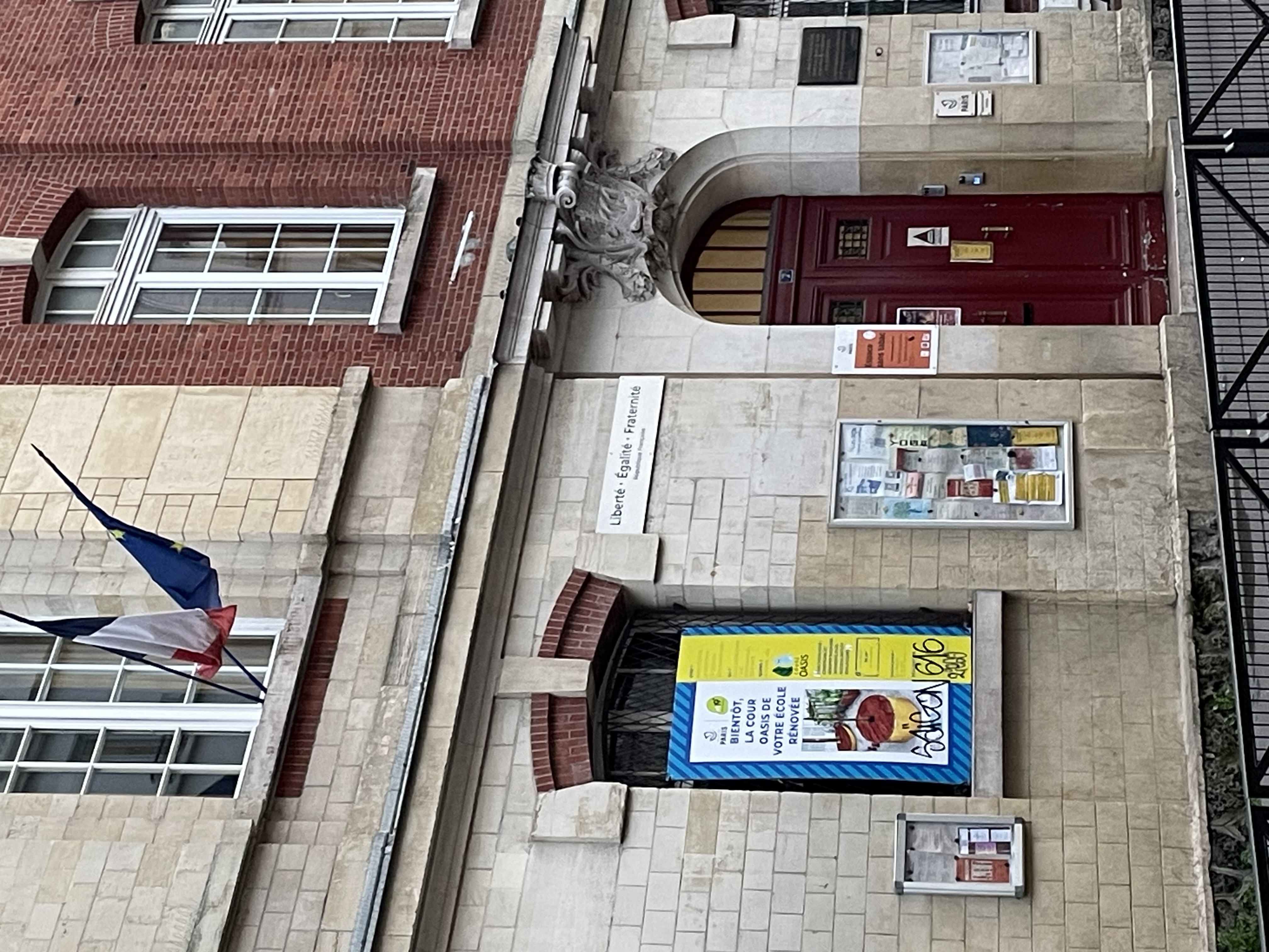 L’école primaire de la rue Doudeauville où était scolarisée la petite Sarah.